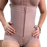 Women's Full Body Shaper – Open Bust Seamless Bodysuit Faja with Butt Lifter